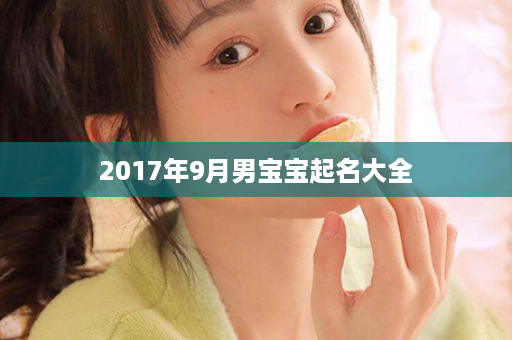 2017年9月男宝宝起名大全